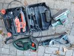 KAPOT! Reciprozaag 2* schuurmachine electrische heggenschaar, Ophalen of Verzenden, Gebruikt, Minder dan 600 watt, Vlakschuurmachine