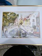 Aquarel Brugge, gesigneerd, Ophalen of Verzenden