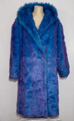 Uniek! Turquoise-paarse faux fur jas van Michel Alexis, Kleding | Dames, Verzenden, Zo goed als nieuw, Maat 46/48 (XL) of groter