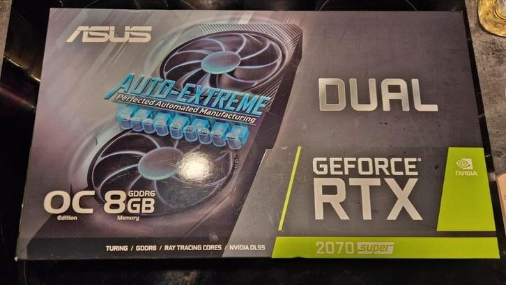 ASUS GeForce RTX 2070 Super Dual OC 8GB, Computers en Software, Videokaarten, Gebruikt, Nvidia, PCI-Express 3.0, GDDR6, HDMI, DisplayPort
