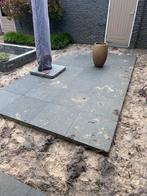 Natuursteen tegel Basalt Oriënt Black 60x60 17m2, Tuin en Terras, Tegels en Klinkers, Ophalen, Zo goed als nieuw, Terrastegels