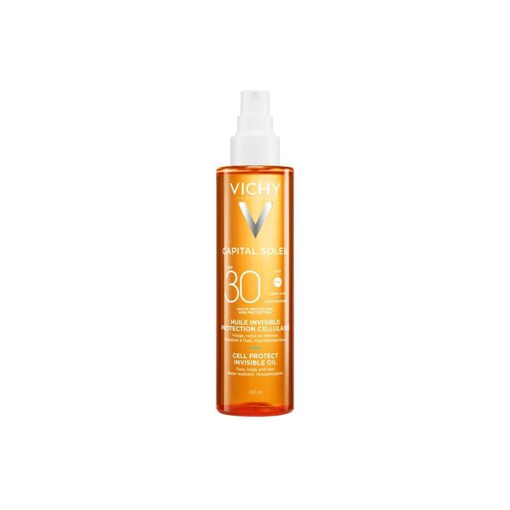 Vichy Capital Soleil Cell Protect Onzichtbare Olie SPF30, Sieraden, Tassen en Uiterlijk, Uiterlijk | Lichaamsverzorging, Nieuw