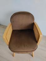 Bruine fauteuil, Huis en Inrichting, Stoelen, Ophalen, Gebruikt, Bruin, Riet of Rotan