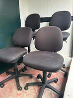 4 atelierkrukken / werkplaatsstoelen || GRATIS OPHALEN, Huis en Inrichting, Ophalen, Gebruikt, Zwart, Bureaukruk