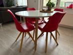 Kave Home Ralf - Eetkamerstoel (set van 4) - Rood, Huis en Inrichting, Stoelen, Ophalen, Hout, Gebruikt, Scandinavisch