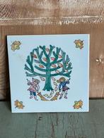 Antieke keramische tegel Westraven Holland. Herfst seizoen, Antiek en Kunst, Antiek | Wandborden en Tegels, Ophalen