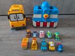 Robocar Poli – Grote Speelset + 10 voertuigen + Schoolbus, Ophalen of Verzenden, Gebruikt