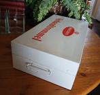 Grote lege verbandtrommel Brocades wit metaal industrieel, Antiek en Kunst, Ophalen of Verzenden