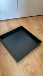 ZWART HOUTEN DIENBLAD, Ophalen of Verzenden, Zo goed als nieuw, Vierkant, Hout