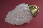 Vintage hanglamp druif-glas, Huis en Inrichting, Lampen | Hanglampen, Ophalen of Verzenden, Gebruikt, Glas, Minder dan 50 cm