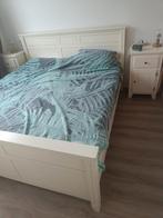 Amerikaans eiken bed geverfd 180x200, Ophalen, Gebruikt, Tweepersoons