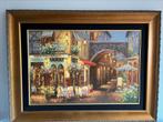 Steeg in parijs, Antiek en Kunst, Kunst | Schilderijen | Klassiek, Ophalen of Verzenden