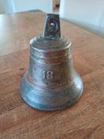 bronzen  bel nummer 18, Antiek en Kunst, Ophalen of Verzenden