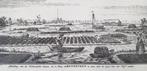 Prent (ets): Hollandse Veenen Amstelveen, Turf steken, 1742, Antiek en Kunst, Kunst | Etsen en Gravures, Ophalen of Verzenden