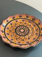 Vintage Flora Gouda Sarong schaal | Handgeschilderd, Holland, Ophalen of Verzenden