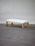 Bankje Kjaernulf Deens eiken vintage voeteneinde bed, Midcentury, Minder dan 50 cm, Gebruikt, Rechthoekig