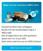 Heleboel digitale AH SMEG zegels in de aanbieding!, Albert Heijn, Ophalen
