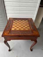 Antiek handgemaakte schaaktafel / speltafel 19e eeuw, Ophalen