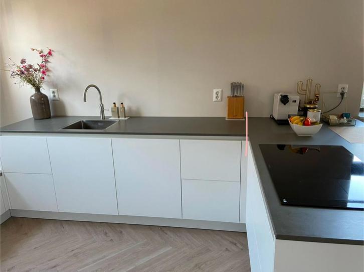 Werkblad van composiet, merk Kemie, Huis en Inrichting, Keuken | Complete keukens, Zo goed als nieuw, Grijs, Composiet, Ophalen