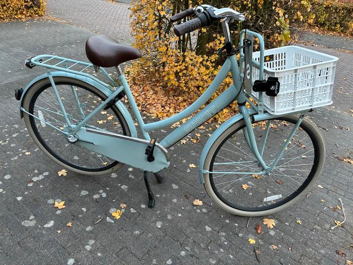 Spirit Damesfiets Lage Instap met Mand, Fietsen en Brommers, Fietsen | Dames | Damesfietsen, Gebruikt, Overige merken, (Extra) lage instap