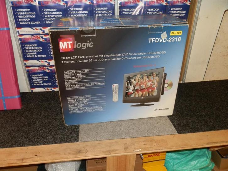 MT Logic TFDVD-2318 beelscherm led incl dvd speler, Audio, Tv en Foto, Dvd-spelers, Zo goed als nieuw, Dvd-speler, Overige merken