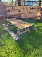 GRATIS picknicktafel + 3 planken hout, Tuin en Terras, Gebruikt, Rechthoekig, Ophalen of Verzenden