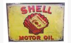 SHeLL Motor oil  bord metaal 20x30 cm, Ophalen of Verzenden