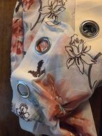 T.k. NIEUWE VITRAGE 2 stuks , wit met bloemen, Huis en Inrichting, Stoffering | Gordijnen en Lamellen, Ophalen of Verzenden, Nieuw