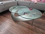 Unieke salontafel, Ophalen, Gebruikt, 50 tot 100 cm, Glas