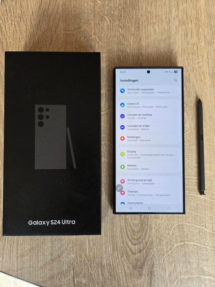 Samsung Galaxy S24 Ultra Titanium black 256GB, Telecommunicatie, Mobiele telefoons | Samsung, Zo goed als nieuw, Galaxy S24, 256 GB