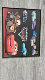 Cars poster ingelijst, Met lijst, Rechthoekig Liggend, Ophalen of Verzenden, Zo goed als nieuw