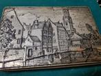 blik patria met gebouwen oud blik, Verzamelen, Ophalen of Verzenden