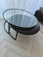 Salontafel 2 delig rond van maisons du monde, Huis en Inrichting, Tafels | Salontafels, 100 tot 150 cm, Rond, Zo goed als nieuw