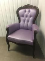 Paarse fauteuil, Gebruikt, 75 tot 100 cm, 50 tot 75 cm, Ophalen