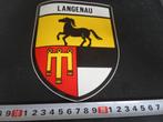 sticker duitsland gemeente wapen langenau, Verzamelen, Ophalen, Zo goed als nieuw