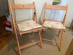 2 IKEA Terje Klapstoelen - Zo Goed Als Nieuw, Huis en Inrichting, Stoelen, Ophalen, Twee, Bruin, Zo goed als nieuw