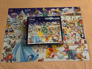 King disney puzzel prinsessen en pooh met kerstboom 1000 st! beschikbaar voor biedingen