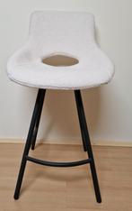 Witte Teddy Barkruk - 3 stuks - Zithoogte 65cm, Huis en Inrichting, Ophalen, Met voetsteun, 60 tot 90 cm, Zo goed als nieuw