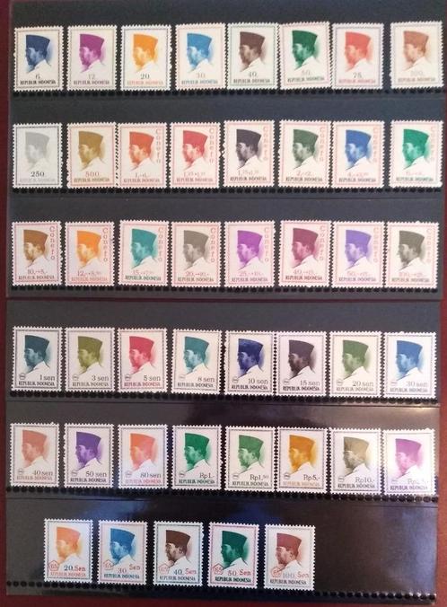 Indonesie postzegels Soekarno 1964/65/66, Postzegels en Munten, Postzegels | Azië, Verzenden