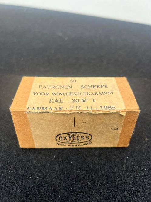 Te Koop : Leeg Doosje Verpakking Winchester Karabijn 1965, Verzamelen, Militaria | Algemeen, Nederland, Ophalen of Verzenden