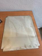 Geslepen spiegel, Gebruikt, Ophalen of Verzenden, Minder dan 100 cm, Rechthoekig