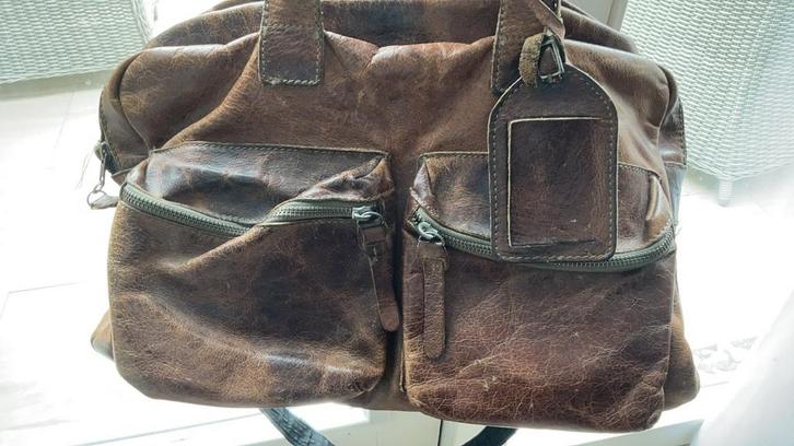 Doorleefde cowboy bag met goed werkende ritsen, Sieraden, Tassen en Uiterlijk, Tassen | Reistassen en Weekendtassen, Gebruikt