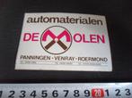 sticker panningen venray roermond automaterialen de molen, Ophalen, Zo goed als nieuw, Bedrijf of Vereniging