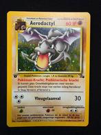 Aerodactyl (First edition) 1/62 Fossil NL NM met Swirl, Ophalen of Verzenden, Zo goed als nieuw, Losse kaart, Foil
