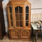 licht eiken vitrinekast, Huis en Inrichting, Kasten | Vitrinekasten, Ophalen, 100 tot 150 cm, Eikenhout, 50 tot 75 cm