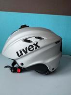 Lichtgrijze Uvex helm met GoPro mount, Overige merken, Gebruikt, Overige typen, Ophalen of Verzenden
