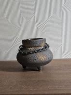 Vintage jaren 60/70 West German Pottery kaarsenhouder, Overige materialen, Bruin, Ophalen of Verzenden, Zo goed als nieuw