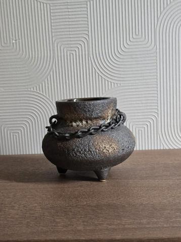 Vintage jaren 60/70 West German Pottery kaarsenhouder beschikbaar voor biedingen