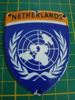 NDVN - United Nation emaille embleem - korea oorlog, Verzenden, Landmacht, Amerika, Embleem of Badge