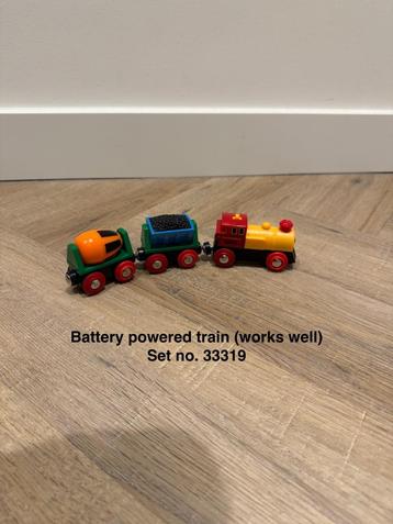 Heel goed Brio elektrische trein 33319 bewegende wagons hout beschikbaar voor biedingen